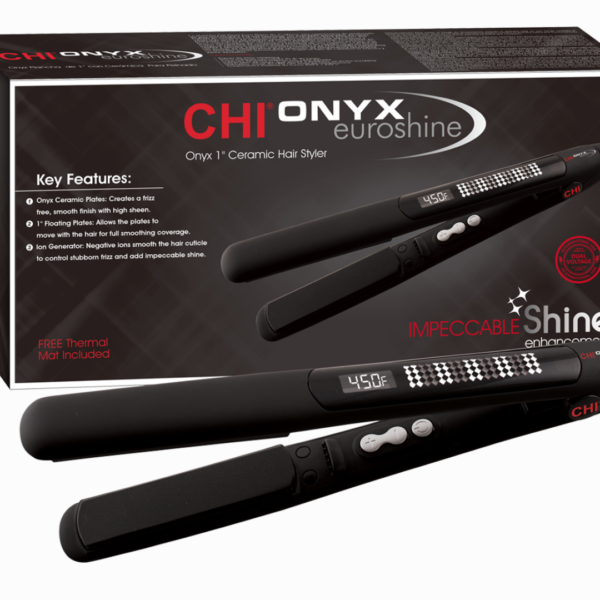 01-ONYX EUROSHINE - CERAMIC HAIR STYLER 1"