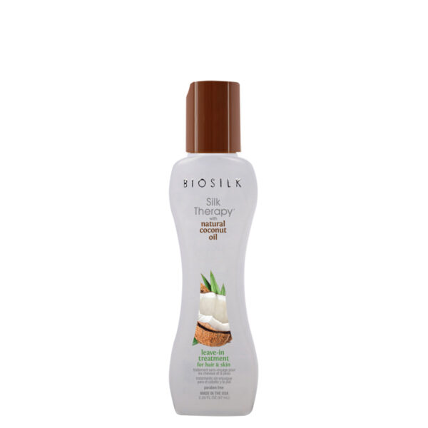 SILK THERAPY WITH COCONUT OIL LEAVE IN TREATMENT 2.26 Oz. 67 Ml