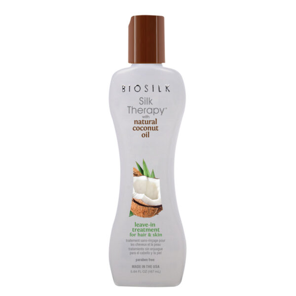 SILK THERAPY WITH COCONUT OIL LEAVE IN TREATMENT 5.64 Oz. 167 Ml