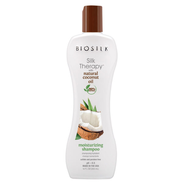 SILK THERAPY WITH COCONUT OIL - MOISTURIZING SHAMPOO 12 Oz. 355 Ml