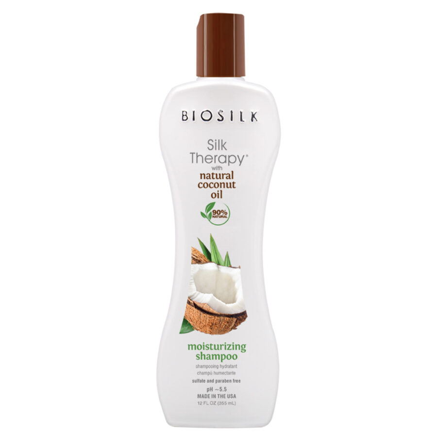 SILK THERAPY WITH COCONUT OIL - MOISTURIZING SHAMPOO 12 Oz. 355 Ml