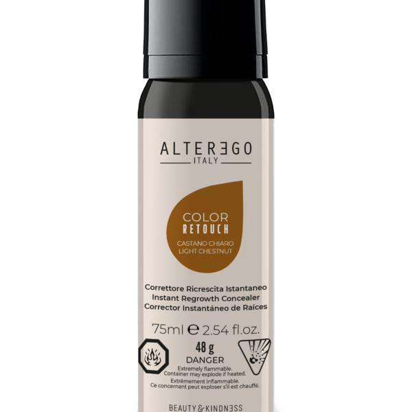 ALTER EGO RETOUCH  LIGHT CHESTNUT  REGROWTH CONCEALER UP TO 25 APPLICATIONS 75 ML