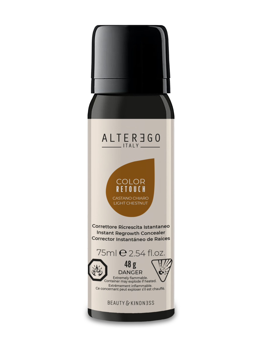 ALTER EGO RETOUCH  LIGHT CHESTNUT  REGROWTH CONCEALER UP TO 25 APPLICATIONS 75 ML