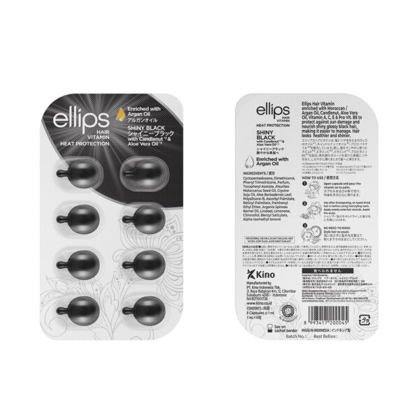 Ellips Shiny Black Hair Vitamin 8 pcs by ELLIPS 8 pcs