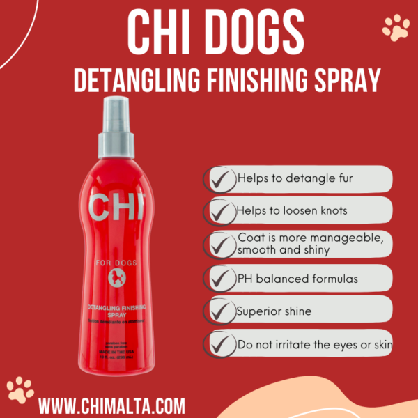 CHI PETS DOGS DETANGLING FINISHING 296ML