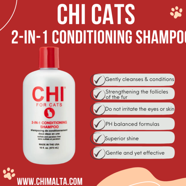 01CHI PETS CAT 2 IN 1 CONDITIONING SHAMPOO