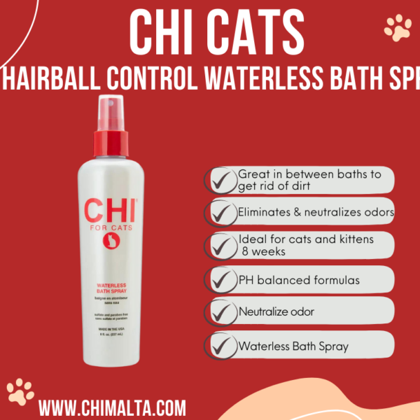 CHI PETS CAT HAIRBALL WATERLESS BATH SPRAY