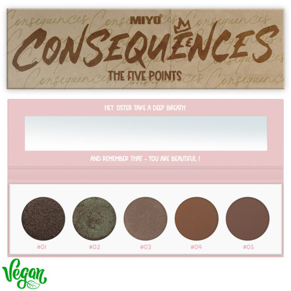 MIYO  04-5 Point Palette eyeshadows Consequences