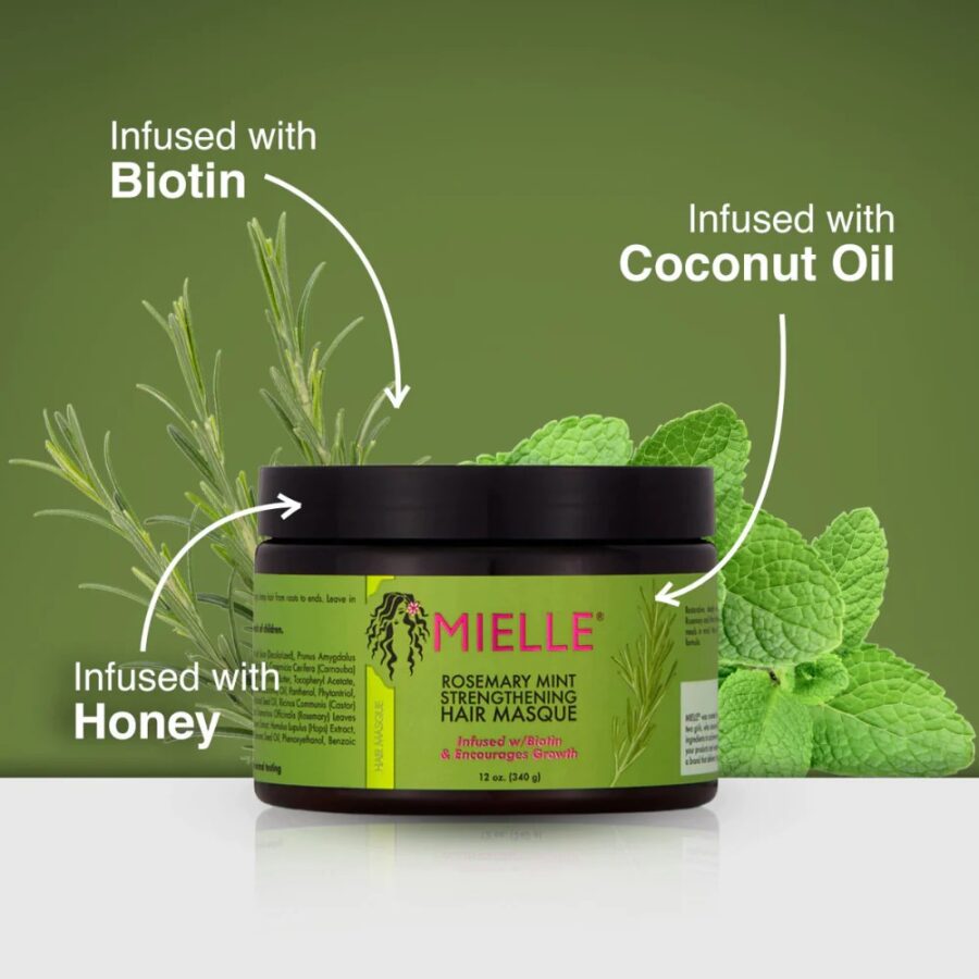 00-MIELLE Rosemary Mint Strengthening Hair Masque