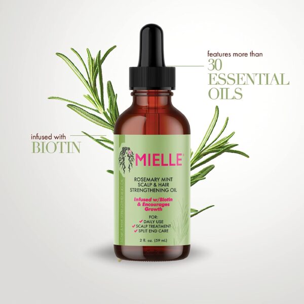 00-MIELLE Organics Rosemary Mint Oil 2oz