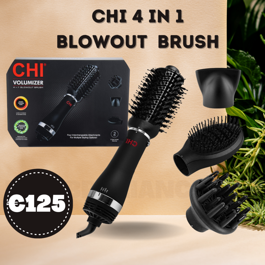 001-CHI VOLUMIZER 4-IN-1 BLOWOUT BRUSH ( NEW )