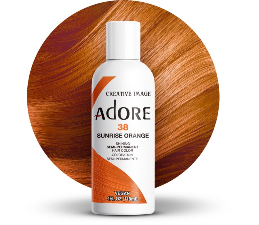 Adore Semi-Permanent Hair Color – Sunrise Orange (038) | 118ml (4 Fl Oz)