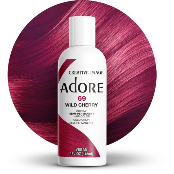 Adore Semi-Permanent Hair Color – Wild Cherry (069) | 118ml (4 Fl Oz)