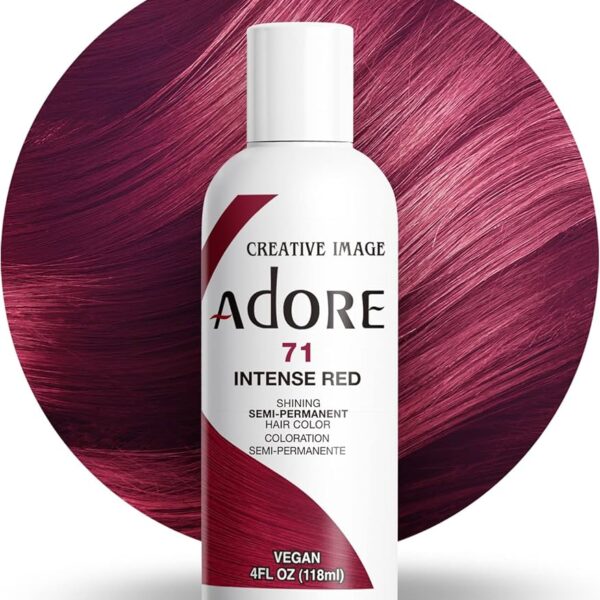 Adore Semi-Permanent Hair Color – Intense Red (071) | 4 Fl Oz