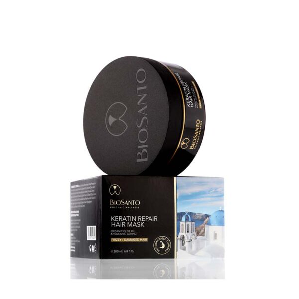 01-BIOSANTO  KERATIN REPAIR HAIR MASK 200ml