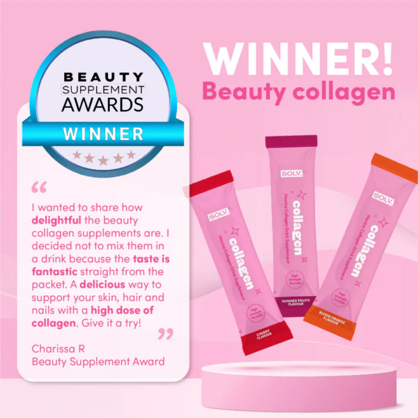 001-SOLV. Cherry Liquid Collagen Sachet 15ml