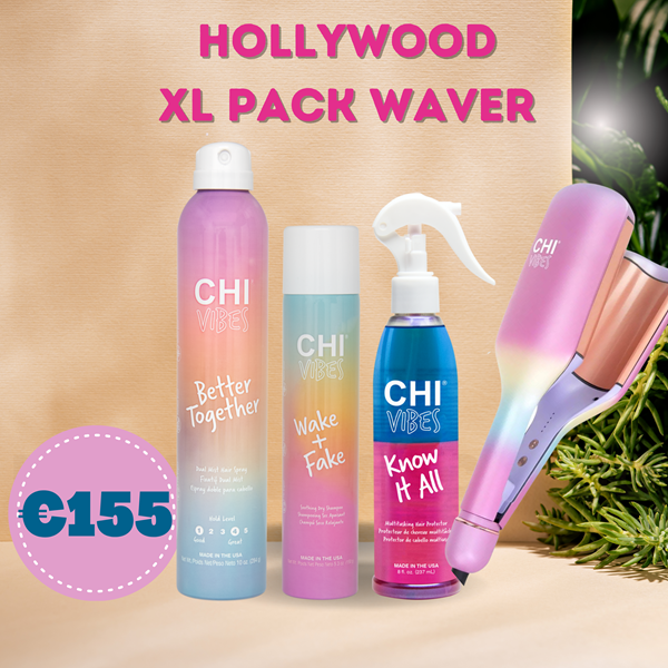 CHI VIBES HOLLYWOOD PACK - WAVER + 3 VIBES PRODUCTS