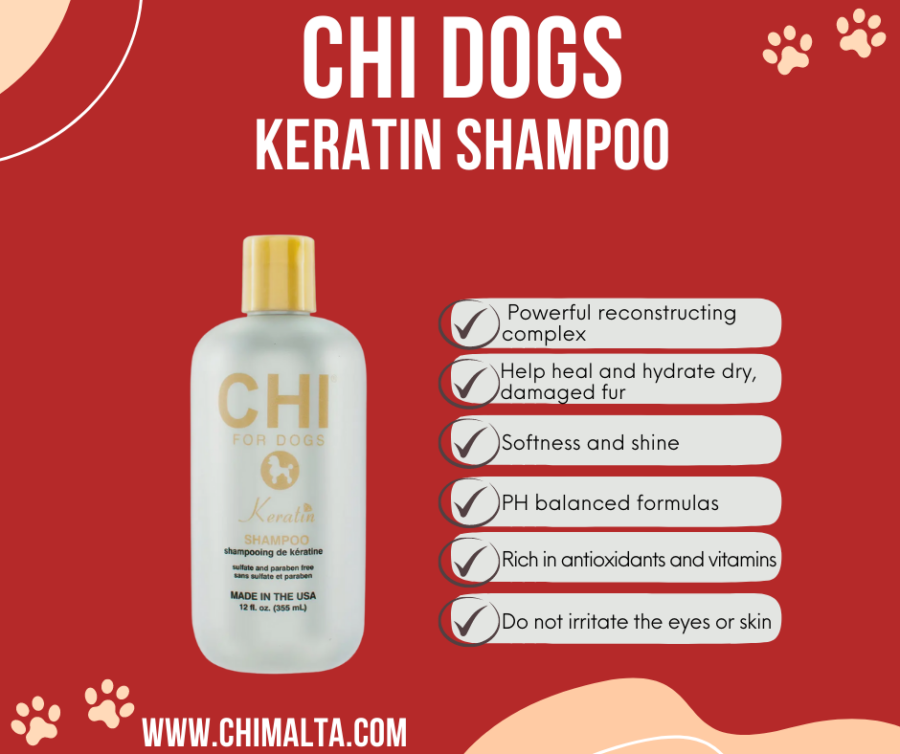 01CHI KERATIN  PETS SHAMPOO 355ml