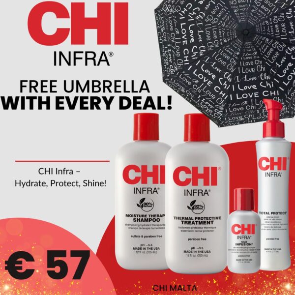 01-INFRA TREATMENT 4 PRODUCTS + UMBRELLA FREE