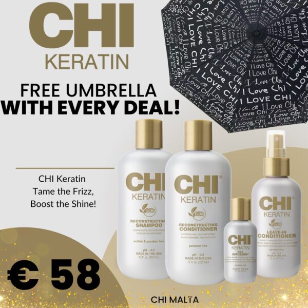 01-KERATIN 4 PRODUCTS + UMBRELLA FREE