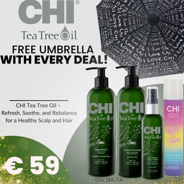 01-TEA TREE 4 PRODUCTS + UMBRELLA FREE