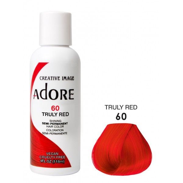 Adore Shining Semi Permanent Hair Colour in 60 Truly Red