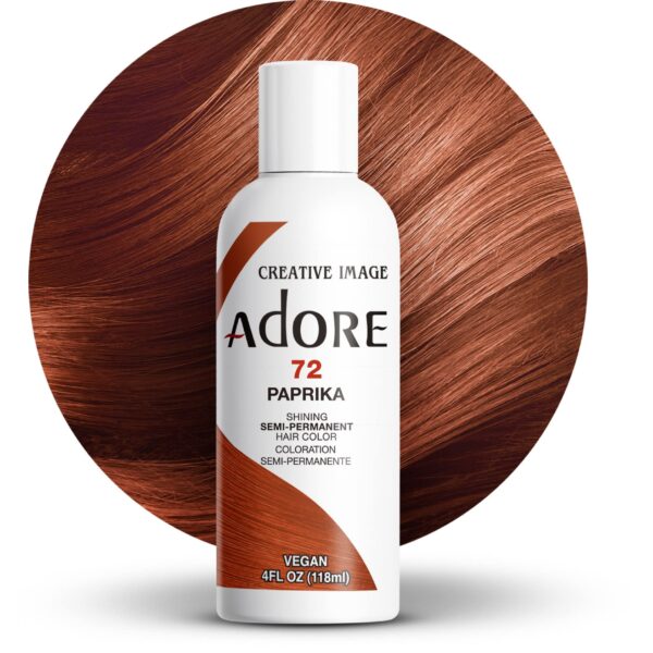 Adore Semi-Permanent Hair Color in the shade 072 Paprika is a vibrant