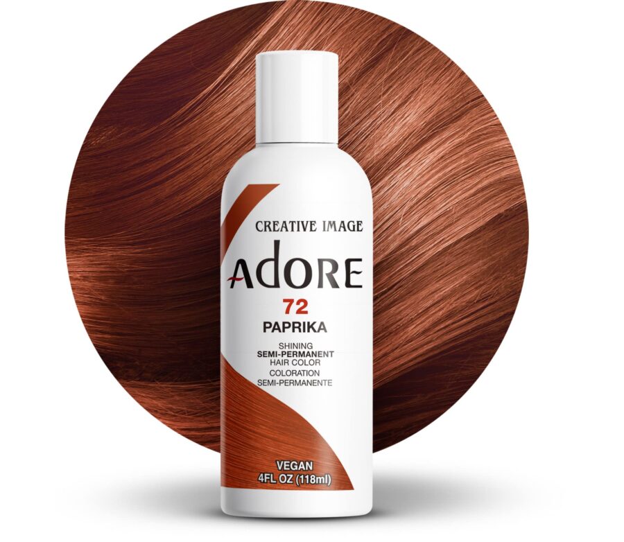 Adore Semi-Permanent Hair Color in the shade 072 Paprika is a vibrant