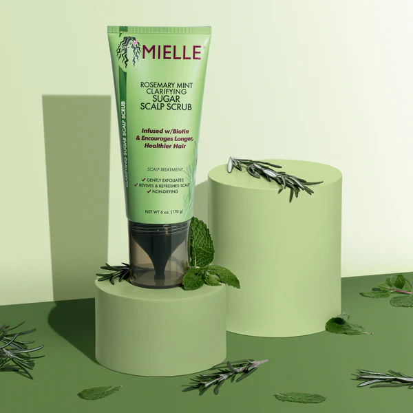 001-Mielle Organics Rosemary Mint Clarifying Sugar Scalp Scrub 6oz