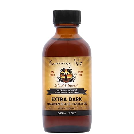 Jamaican Extra Dark Jamaican Castor Oil 2 oz 100% Natural Hair, Scalp, and Skin Treatment