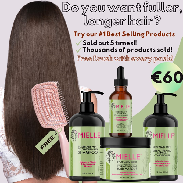 000-Mielle Rosemary 4 products + Free Brush