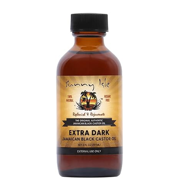 Jamaican Extra Dark Jamaican Castor Oil 2 oz 100% Natural Hair, Scalp, and Skin Treatment