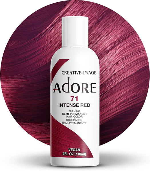 Adore Semi-Permanent Hair Color – Intense Red (071) | 4 Fl Oz